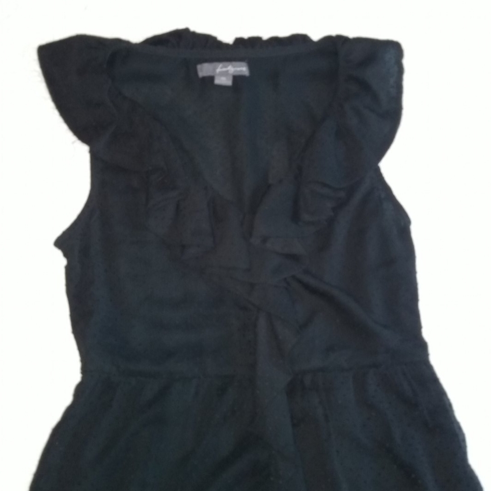 Black Ruffled Dress (Forever 21, M)